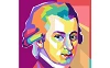 Illustration von Wolfgang Amadeus Mozart