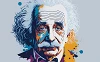 Illustration von Albert Einstein